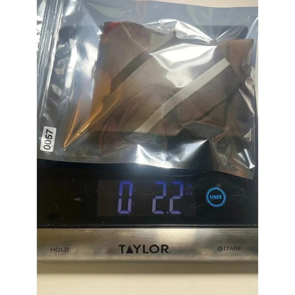 WEMLON by Wembley Vintage Thin Striped Tan Hazelnut & Red Tie 55" x 4" - Picture 11 of 11